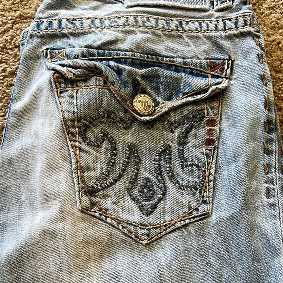 MEK Blue Boot Cut Jeans - Picture 2 of 6